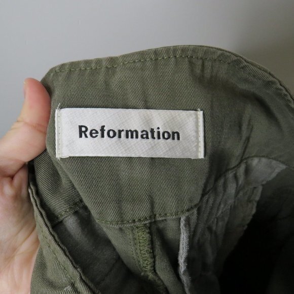 Reformation‎ green khaki utility pant - Picture 3 of 5